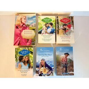 Harlequin Romance Novels Love Inspired Small Town USA Book Lot of 6